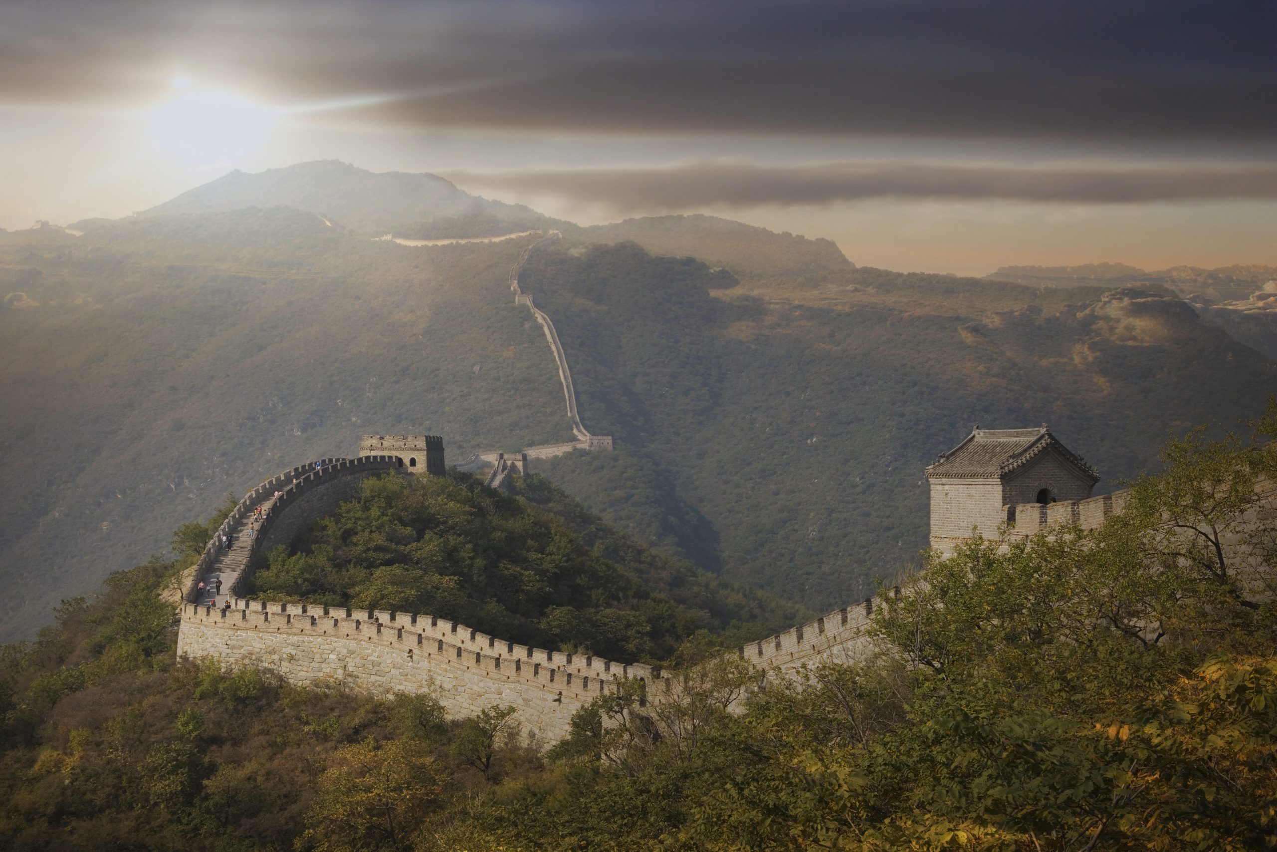 View of The Great Wall at Mutianyu, Bejing, China